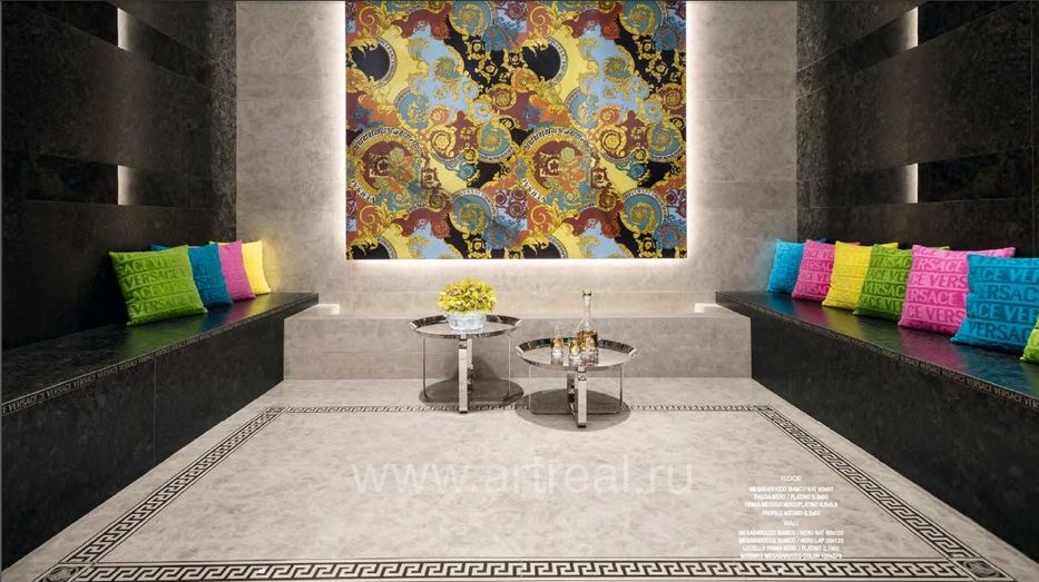 Versace Meteorite Керамогранит Versace Meteorite в интерьере