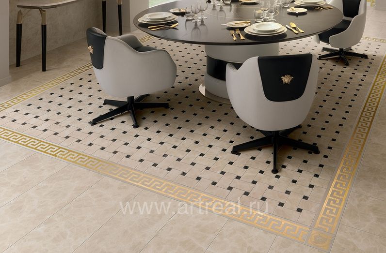 Versace Meteorite Керамогранит Versace Meteorite в интерьере