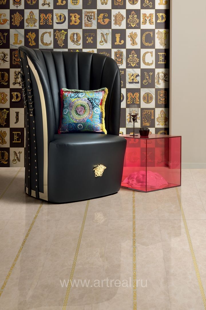 Versace Meteorite Керамогранит Versace Meteorite в интерьере