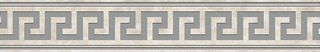 Versace Meteorite бордюр Fascia Greca Bianco/Platino Sabbiato 9.8*60