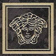 Versace Meteorite вставка Firma Medusa Nero/Oro Sabbiato 9.8*9.8