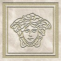 Versace Meteorite вставка Firma Medusa Bianco/Oro Sabbiato 9.8*9.8