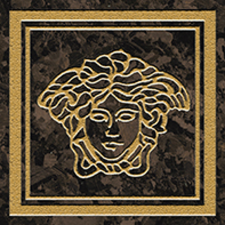 Versace Meteorite вставка Firma Medusa Moka/Oro Sabbiato 9.8*9.8