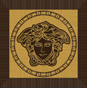 Versace Meteorite вставка Firma Medusa Moka/Oro 9.8*9.8