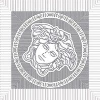 Versace Meteorite вставка Tozzetto Medusa Bianco/Platino 9.8*9.8