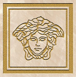 Versace Meteorite вставка Firma Medusa Miele/Oro Sabbiato 9.8*9.8