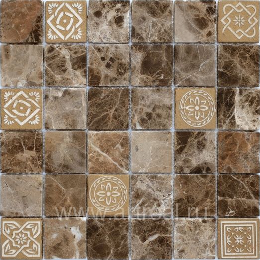 Мозаика LeeDo Caramelle Art Stone в интерьере