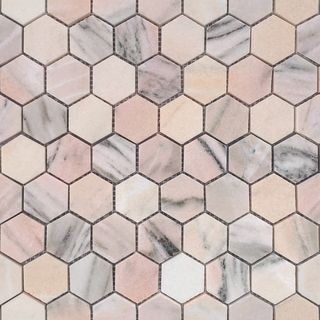 LeeDo Caramelle Pietrine Hexagonal мозаика Rosa Salmone POL Hex 29.2*28.9*7