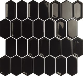 LeeDo Caramelle Candylike мозаика Black Glos 38x76x8 27.8*30.4*8