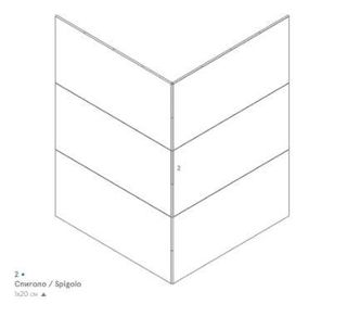 Italon Charme Advance Floor Project спец. элемент Cremo Spigolo A.E. 1*1