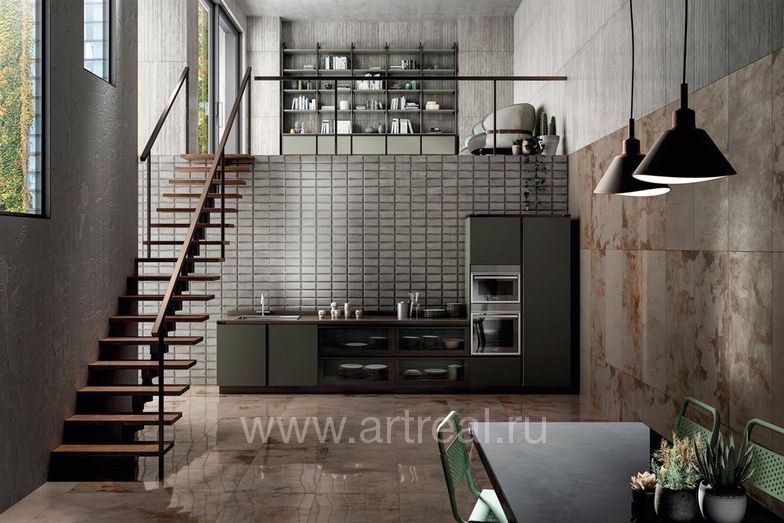 Керамогранит Iris Metal Perf в интерьере