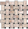 FMG Select мозаика Gem Rose Shape Lucidato Sq. 30*30