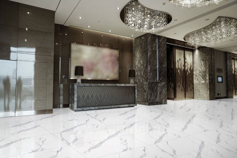 Керамогранит Italica Tiles Apuane Satuario в интерьере