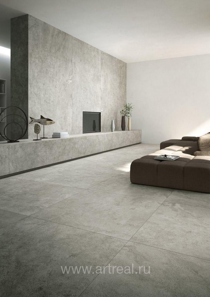 Керамогранит Graniti Fiandre Quietstones Maximum в интерьере