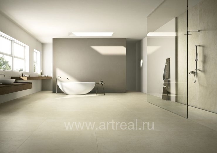 Керамогранит Graniti Fiandre Quietstones Maximum в интерьере