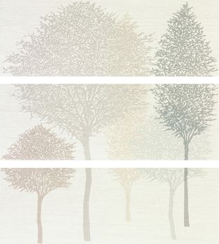 Keraben Soho декор Decor Battery (set 3 Pz) Crema 75*25