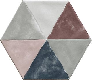 Cir Materia Prima керамогранит Esag. Inserto Rainbow 24*27.7*10