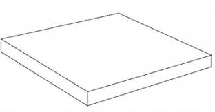 Угловая ступень Grey Scalino Angolare 33*33