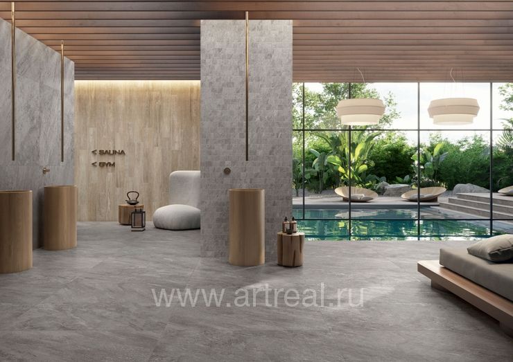 Керамогранит Caesar Quartz Essence в интерьере