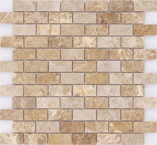 LeeDo Caramelle Pietrine 7 mm мозаика Emperador Light POL 23x48x7  29.8*29.8*7