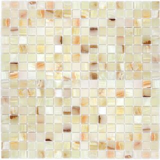 LeeDo Caramelle Pietrine 7 mm мозаика Onice Jade Bianco POL 15x15x7 30.5*30.5*7