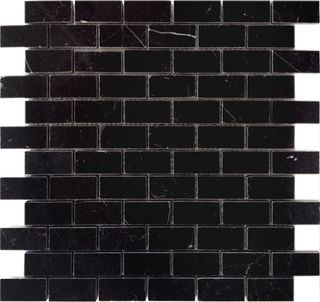 LeeDo Caramelle Pietrine 7 mm мозаика Nero Oriente POL 23x48x7 29.8*29.8*7