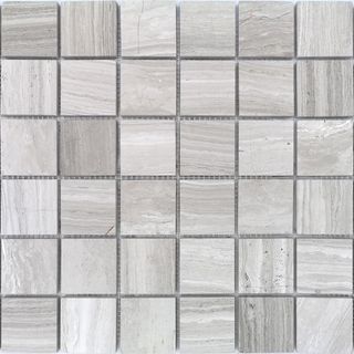 LeeDo Caramelle Pietrine 7 mm мозаика Travertino Silver POL 48x48x7 30.5*30.5*7