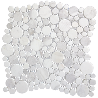 LeeDo Caramelle Pietrine 7 mm мозаика Dolomiti Bianco Bolli POL 28*28*7