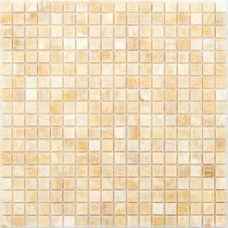 LeeDo Caramelle Pietrine 7 mm мозаика Onice Beige POL 15x15x8 (5 шт/кор) 30.5*30.5*7