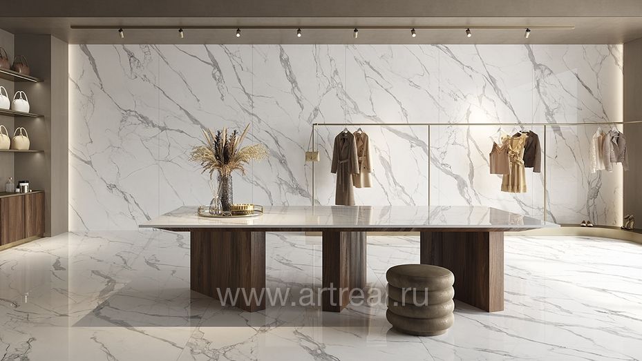 Керамогранит Ava Statuario Reale в интерьере