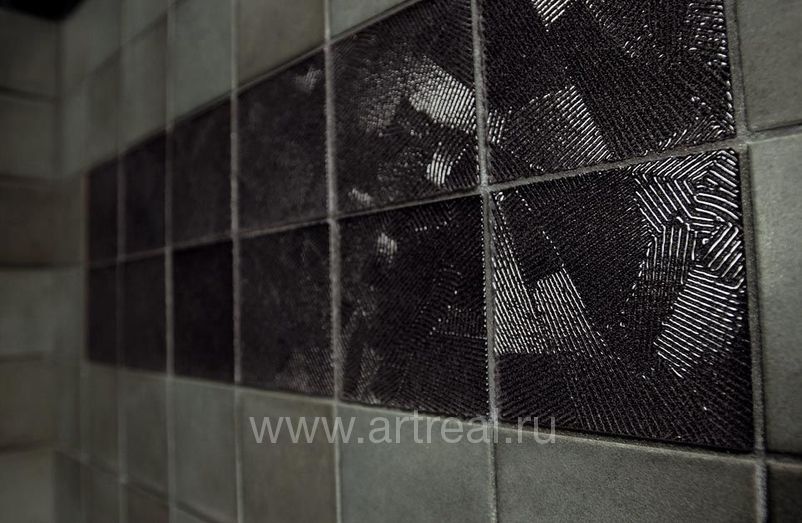 Керамогранит Atlas Concorde Cementi 10x10 в интерьере