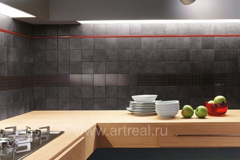 Керамогранит Atlas Concorde Cementi 10x10 в интерьере