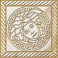 Gardenia (Versace) MaximVS вставка Angolo Greca Sabbiato Calacatta Bright/Oro 10*10*6