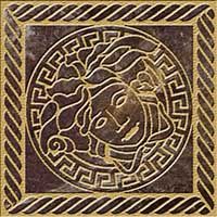 Gardenia (Versace) MaximVS вставка Angolo Greca Sabbiato Galaxy Brown/Oro 10*10*6