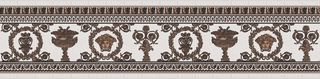 Gardenia (Versace) MaximVS бордюр Fascia Lux Bianco/Oro 10*60*6