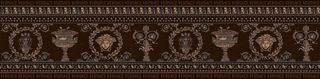 Gardenia (Versace) MaximVS бордюр Fascia Lux Brown/Oro 10*60*6