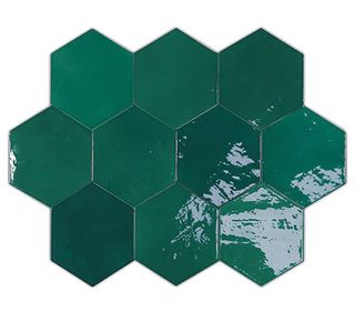 WOW Zellige Hexa Emerald Mix