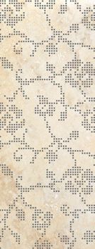 Fioranese Nu_Travertine Controfalda декор Decoro Crochet Cream Lucidato-Rettificato 30*60