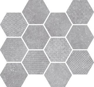 Equipe Coralstone Hexagon Melange Grey