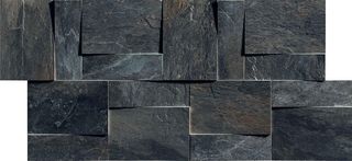 Rex Ardoise мозаика Modulo Muretto 3d Noir 30*30