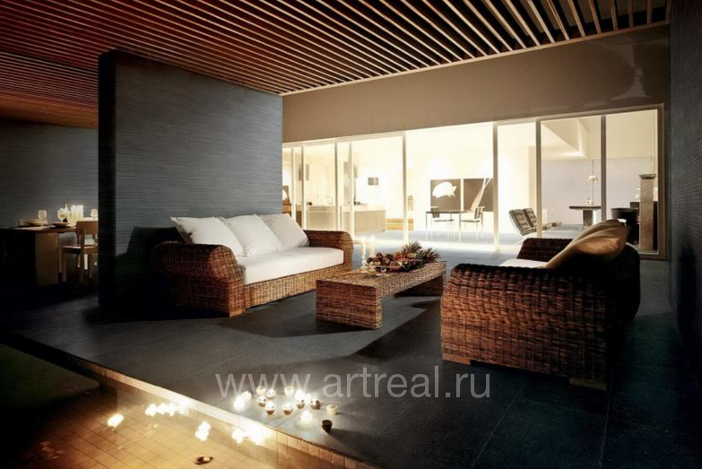 Керамогранит Rex Pietra Del Nord в интерьере