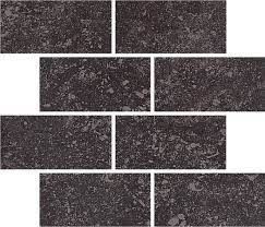 Rex Pietra Del Nord мозаика Nord Nero 7,5x15 6MM Muretto 7.5*15