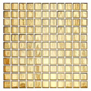 Star mosaic Metall Golden Glossy 25х25