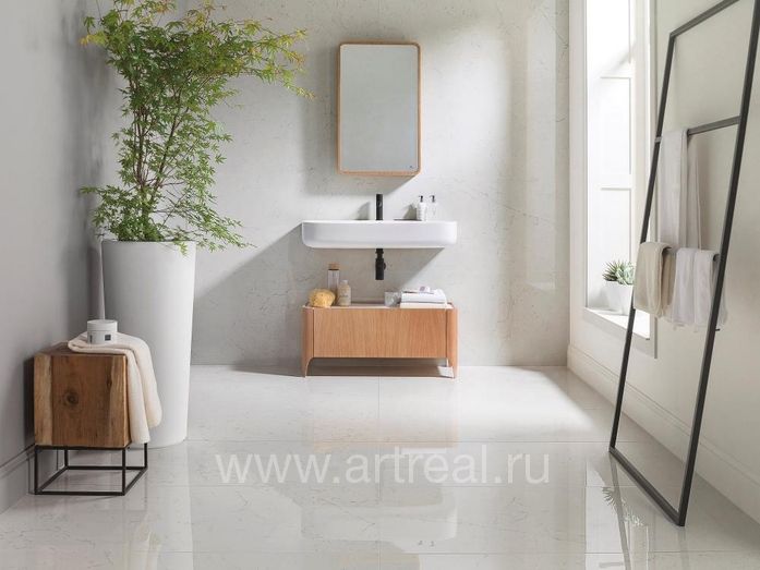 Керамогранит Porcelanosa Bianco в интерьере