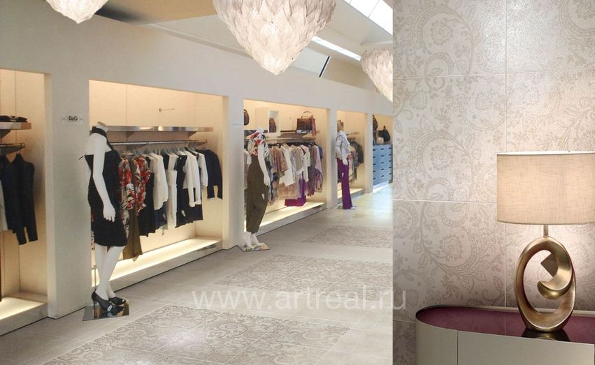 Керамогранит Brennero Random & Divina в интерьере