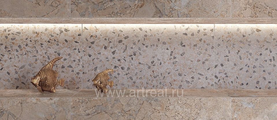 Керамогранит Vitra Rus Terrazzo-X в интерьере