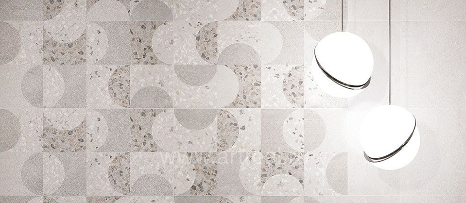 Керамогранит Vitra Rus Terrazzo-X в интерьере