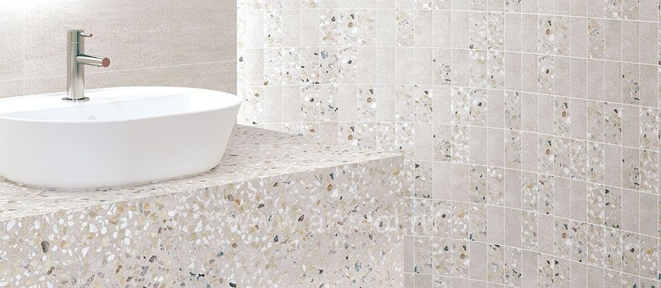 Керамогранит Vitra Rus Terrazzo-X в интерьере