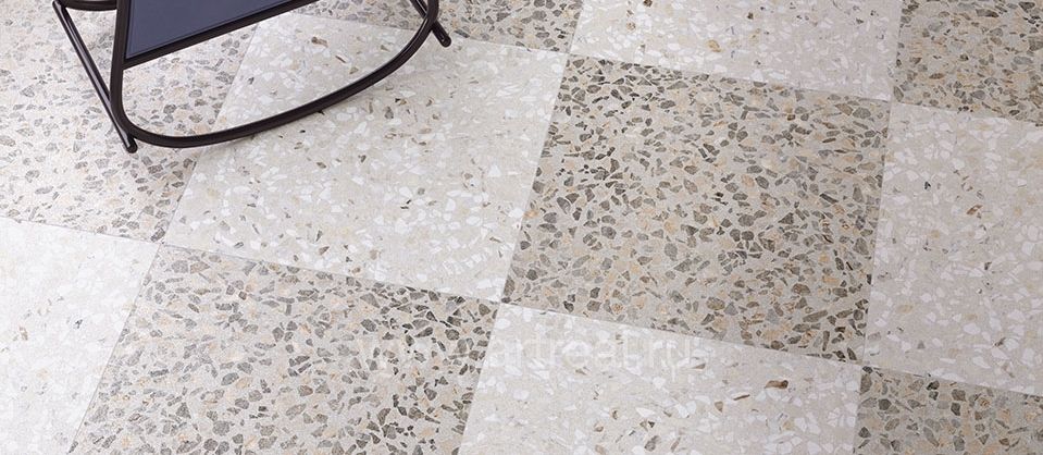 Керамогранит Vitra Rus Terrazzo-X в интерьере