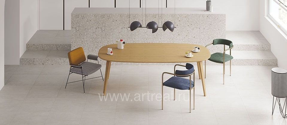 Керамогранит Vitra Rus Terrazzo-X в интерьере